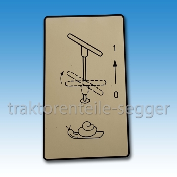 Aufkleber Kriechgang Holder A 40 A 50 A 60 A 62 A 65